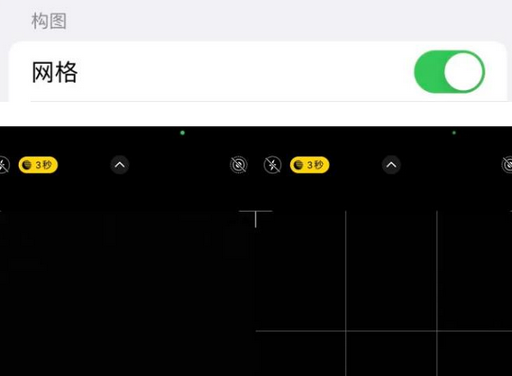 通渭苹果手机维修网点分享iPhone如何开启九宫格构图功能