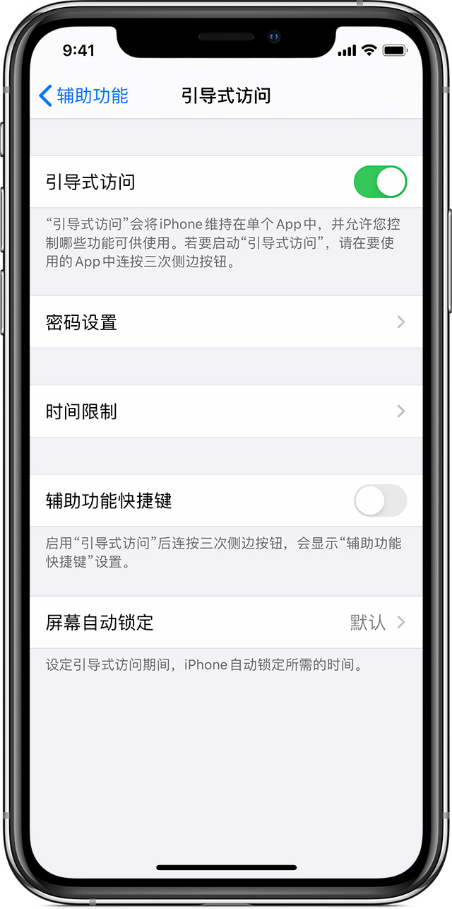 通渭苹果手机维修分享如何在 iPhone 上退出引导式访问 