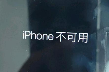 通渭苹果服务网点分享锁屏界面显示“iPhone 不可用”如何解决 